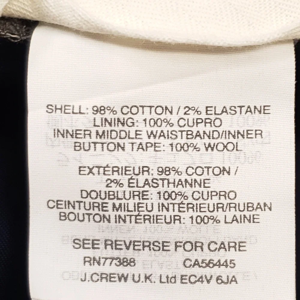 J.CREW Ludlow Slim Chino Pant Men 29x29 Gray Somelos Stretch Cotton Dress Slacks